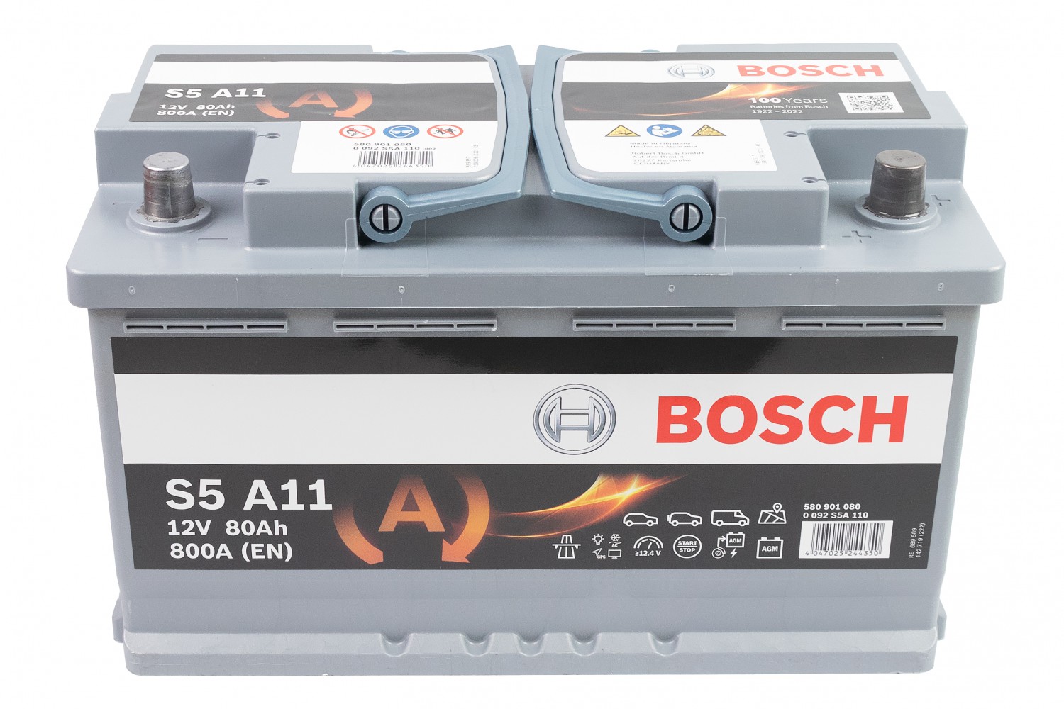 АКУМУЛЯТОР BOSCH 12В/80АГ/800А/22,76КГ